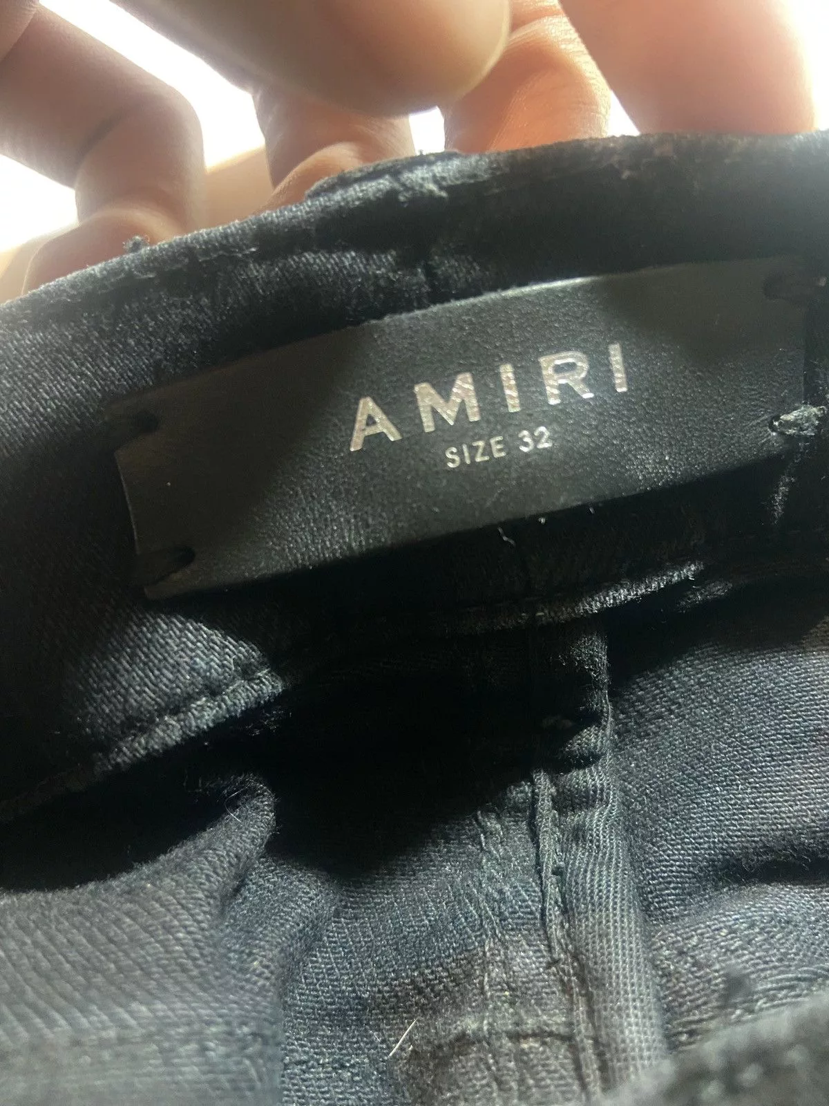 Amiri Denim Amiri Animal Leopard Jeans Black