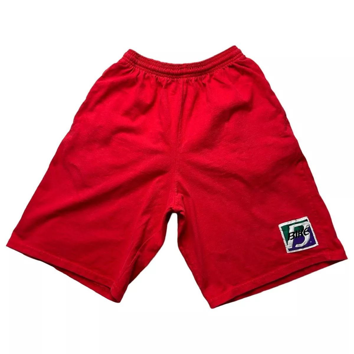 Vintage Shorts Vintage 1990s Bike Mens Shorts Red Streetwear