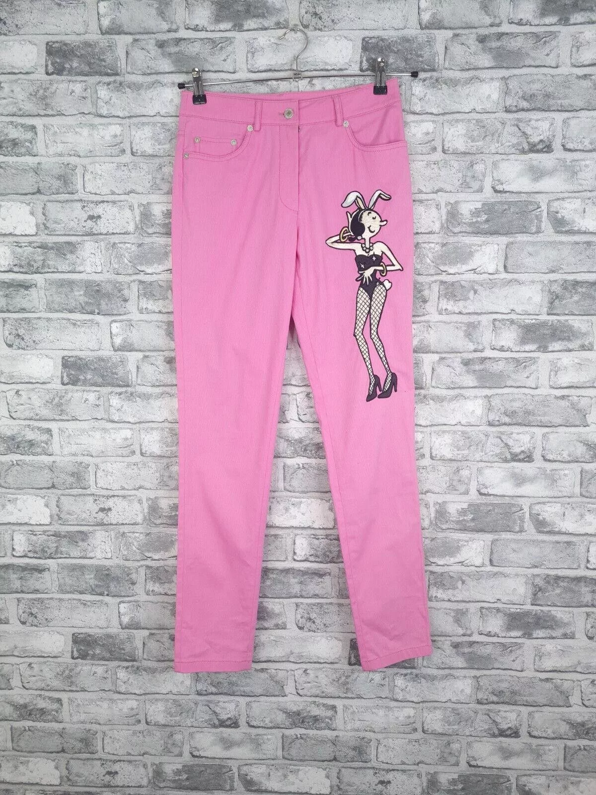 Moschino Pants Moschino Trousers Size 6 Couture RARE Oilve Oil Vtg Pink