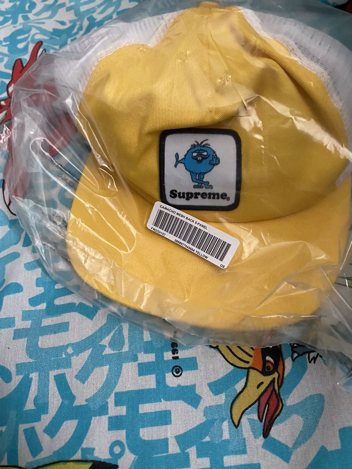 Supreme Hats Supreme Camacho Mesh Back 5-Panel Yellow (FW23)