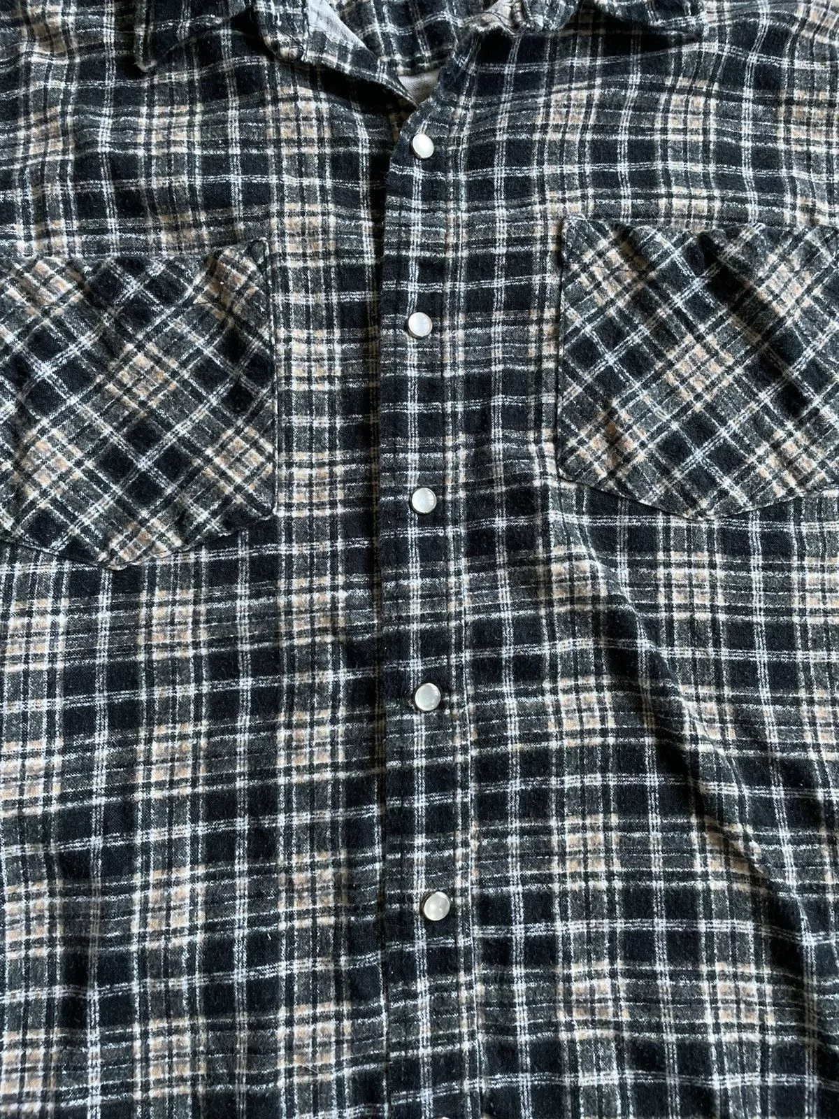 Haband Shirts Button Ups Vintage Haband Black Flannel