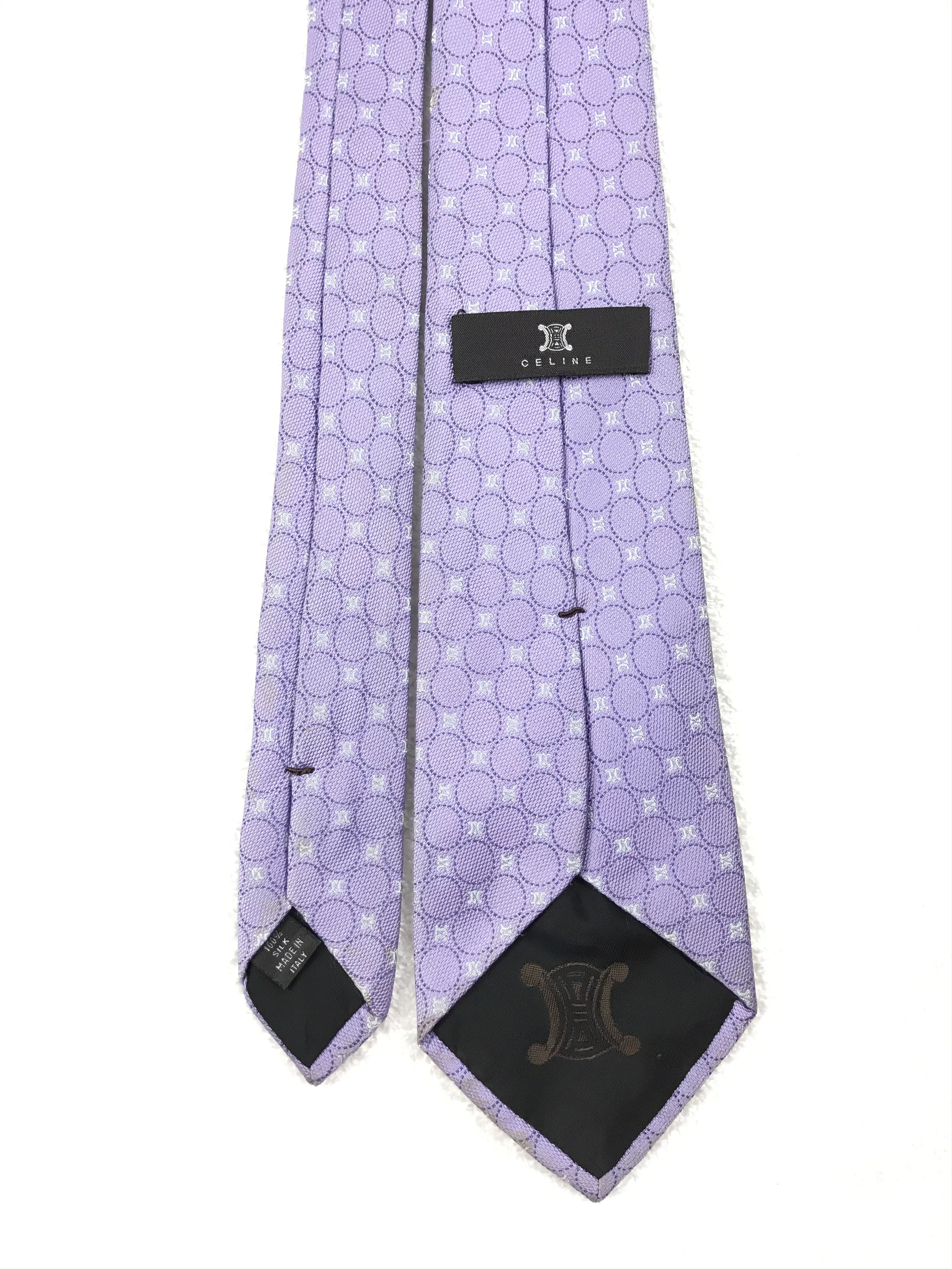 Celine Ties Pocketsquares Vintage Celine Monogram Silk Necktie Multi