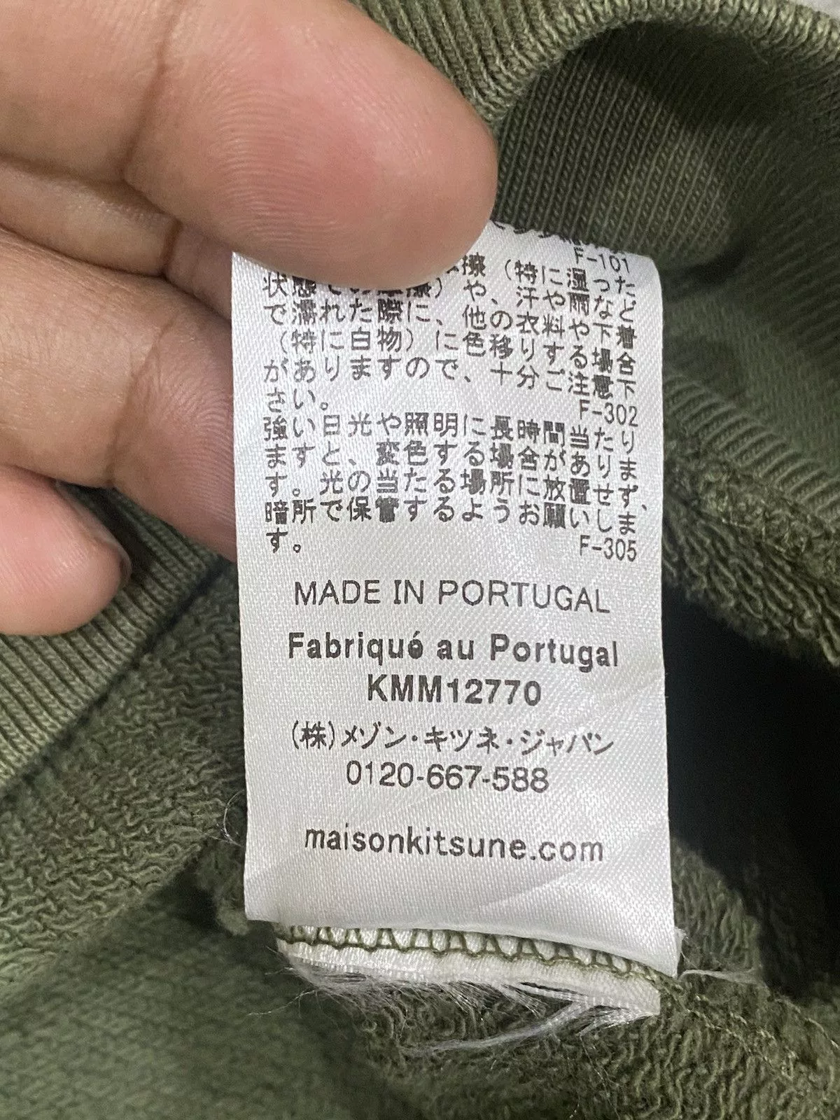 Maison Kitsune Sweatshirts Hoodies MAISON KITSUNE PARIS SWEATSHIRT NICE DESIGN Green