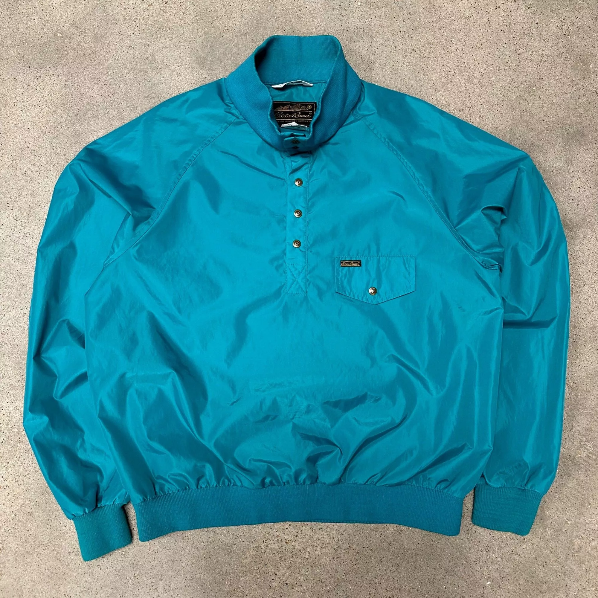Eddie Bauer Light Jackets Eddie Bauer × Vintage Vintage Eddie Bauer GorpCore Lightweight Pullover Jacket Blue