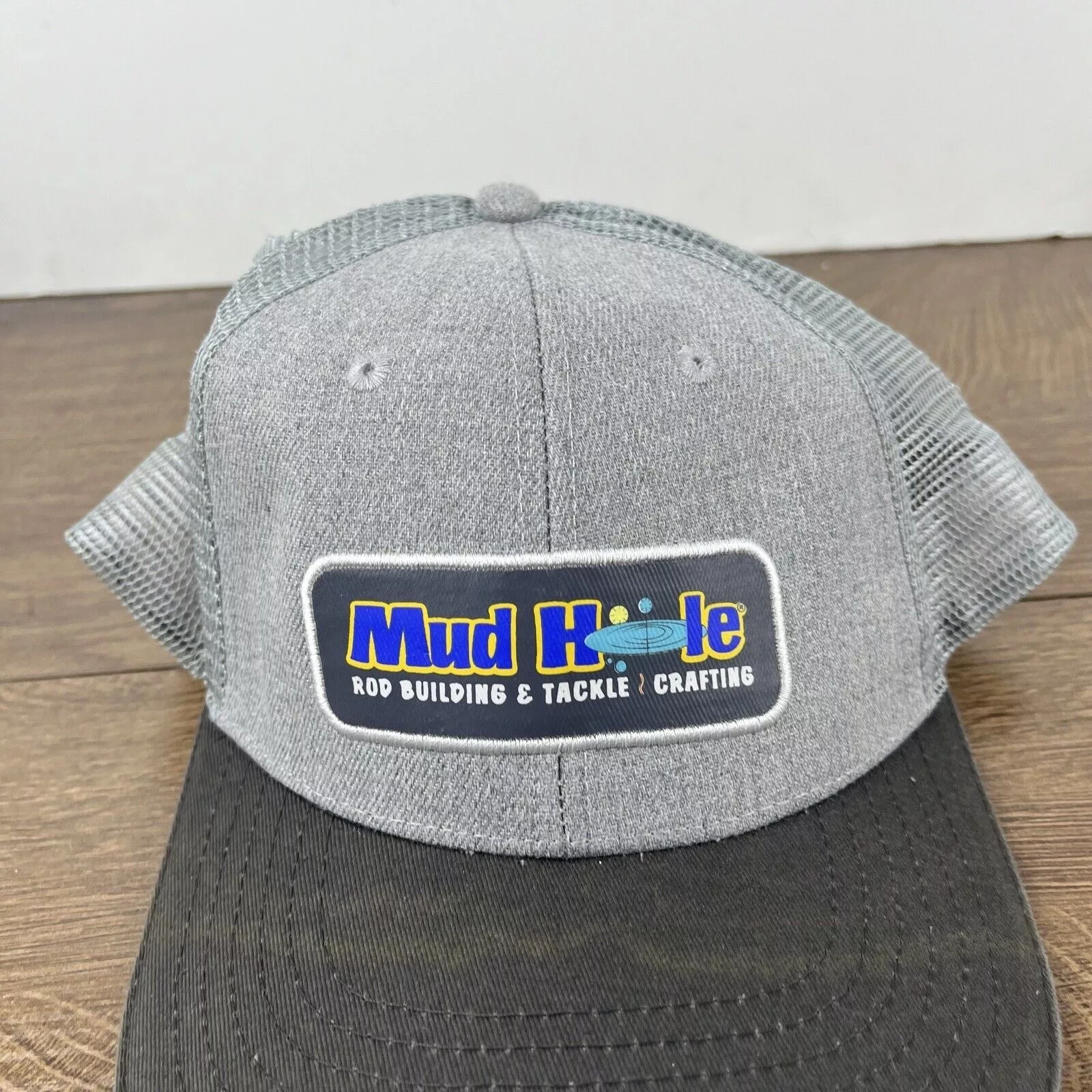 Other Hats Other Mud Hole Hat Mud Hole Cap Snapback Hat Gray Adjustable Hat A