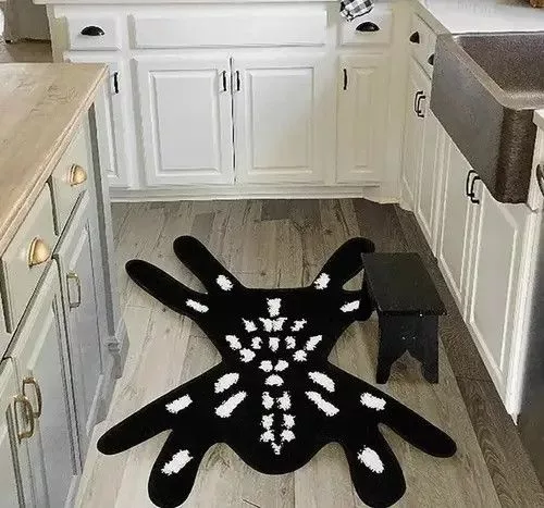 Other Miscellaneous Other Handmade 3D Spider Shaped Soft Rug Black