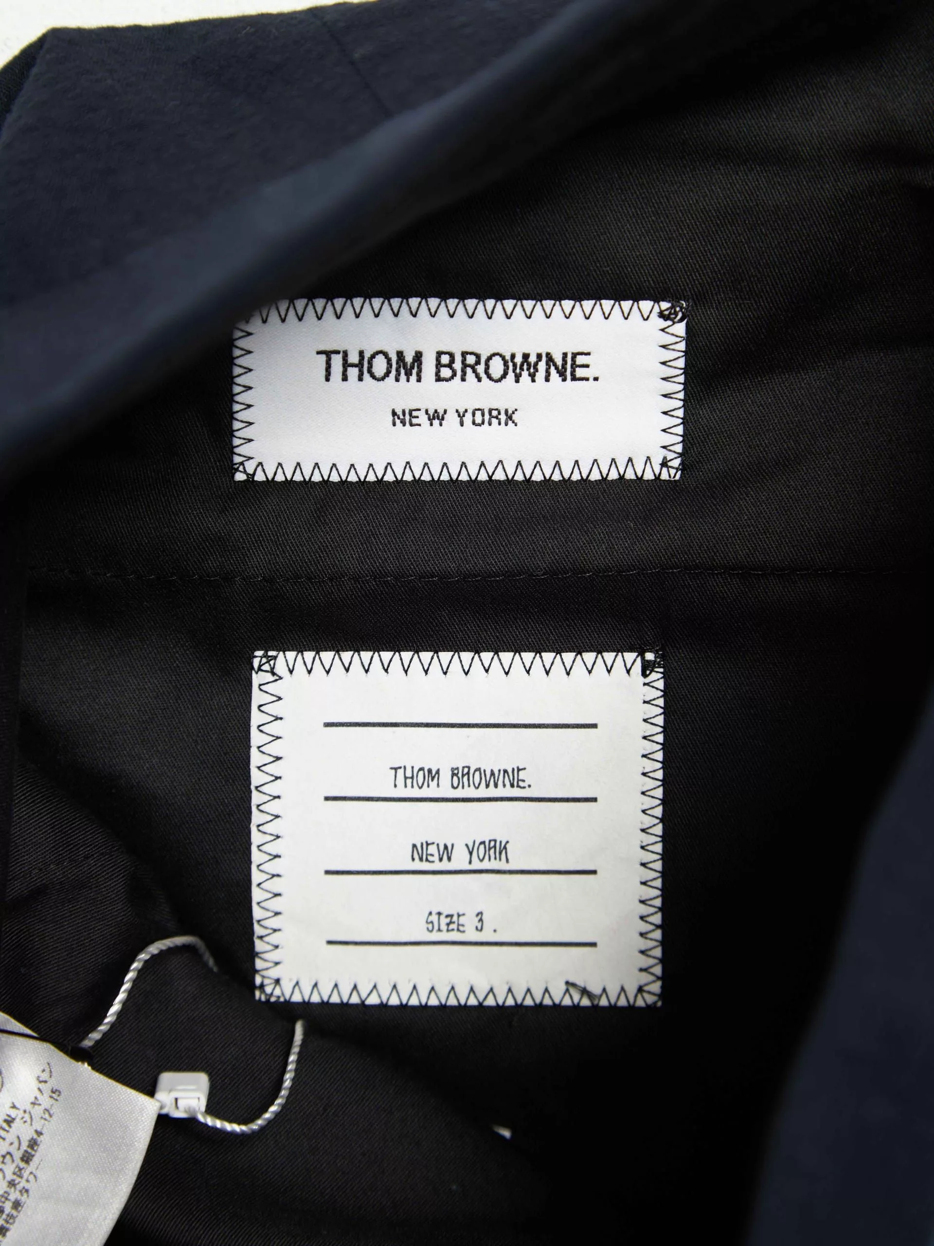 Thom Browne Casual Pants Thom Browne Navy Color Block Pants Blue