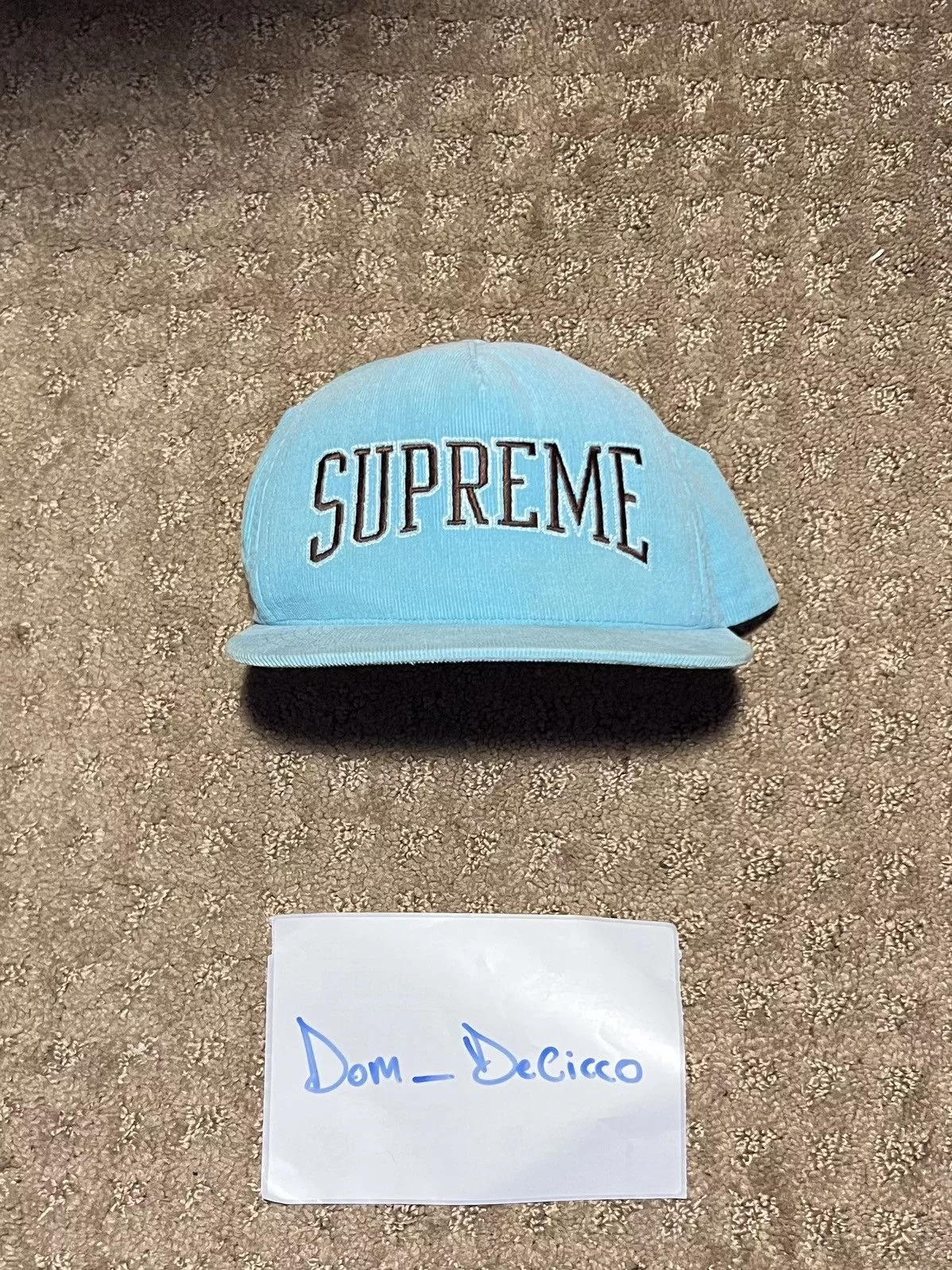 Supreme Hats Supreme Snapback Hat Vintage Blue