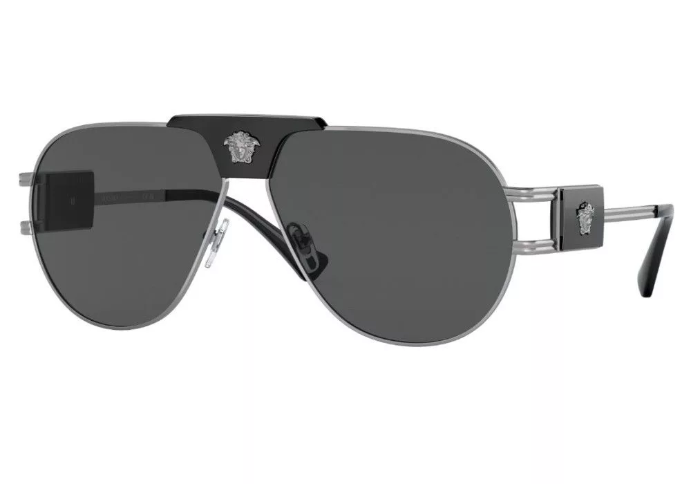 Versace Sunglasses NEW Versace VE2252-100187 Gray Silver