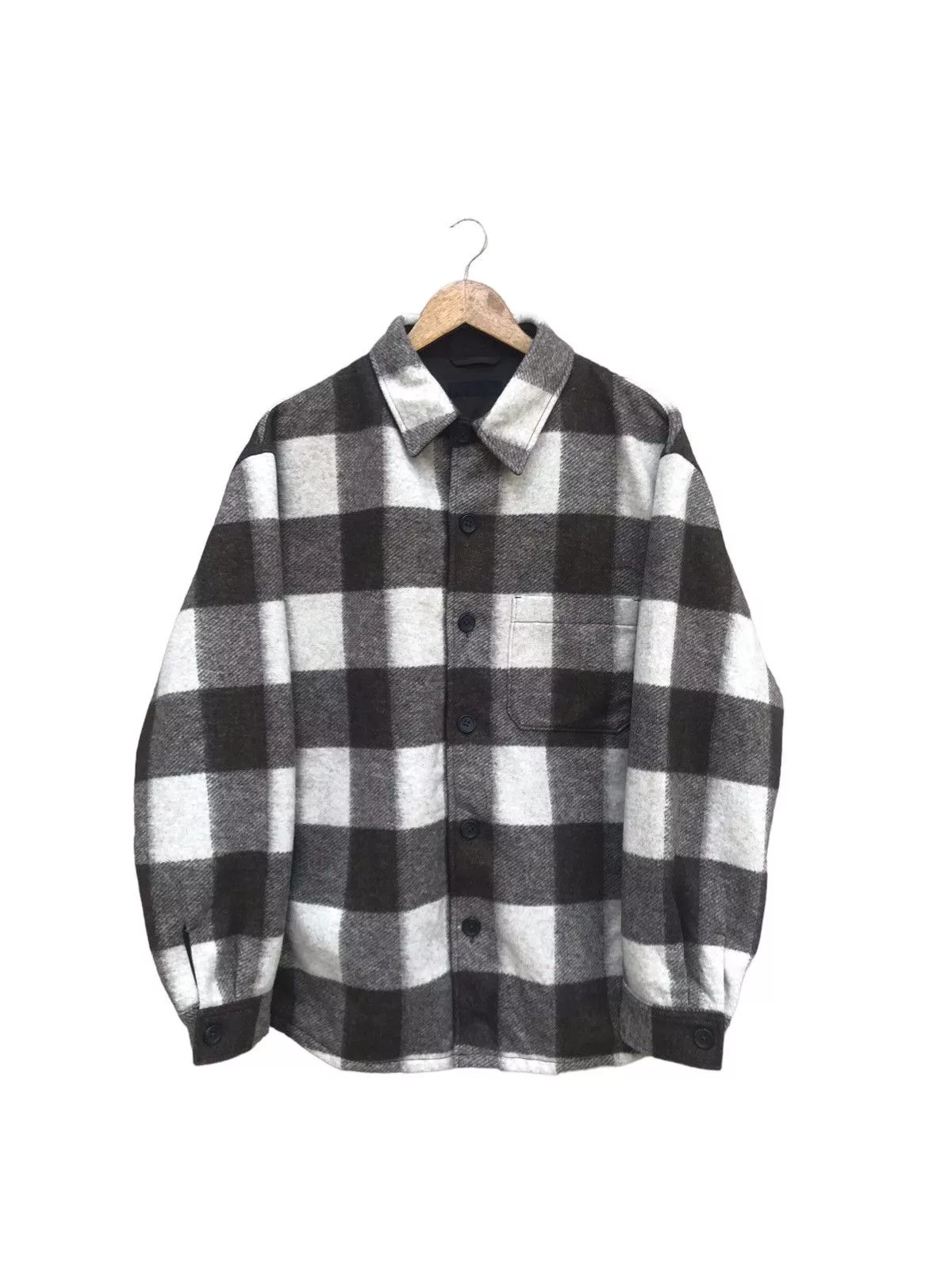 Uniqlo Light Jackets RARE UNIQLO WORKER WOOL BUTTON UP JACKET Multi Workwear