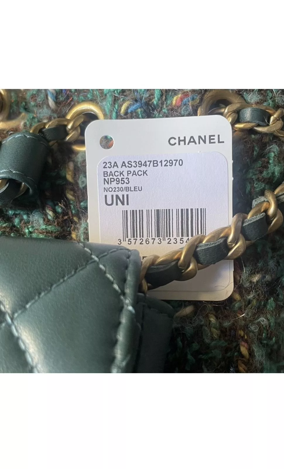 Chanel Backpacks CHANEL Timeless/Classique tweed backpack Blue Luxury