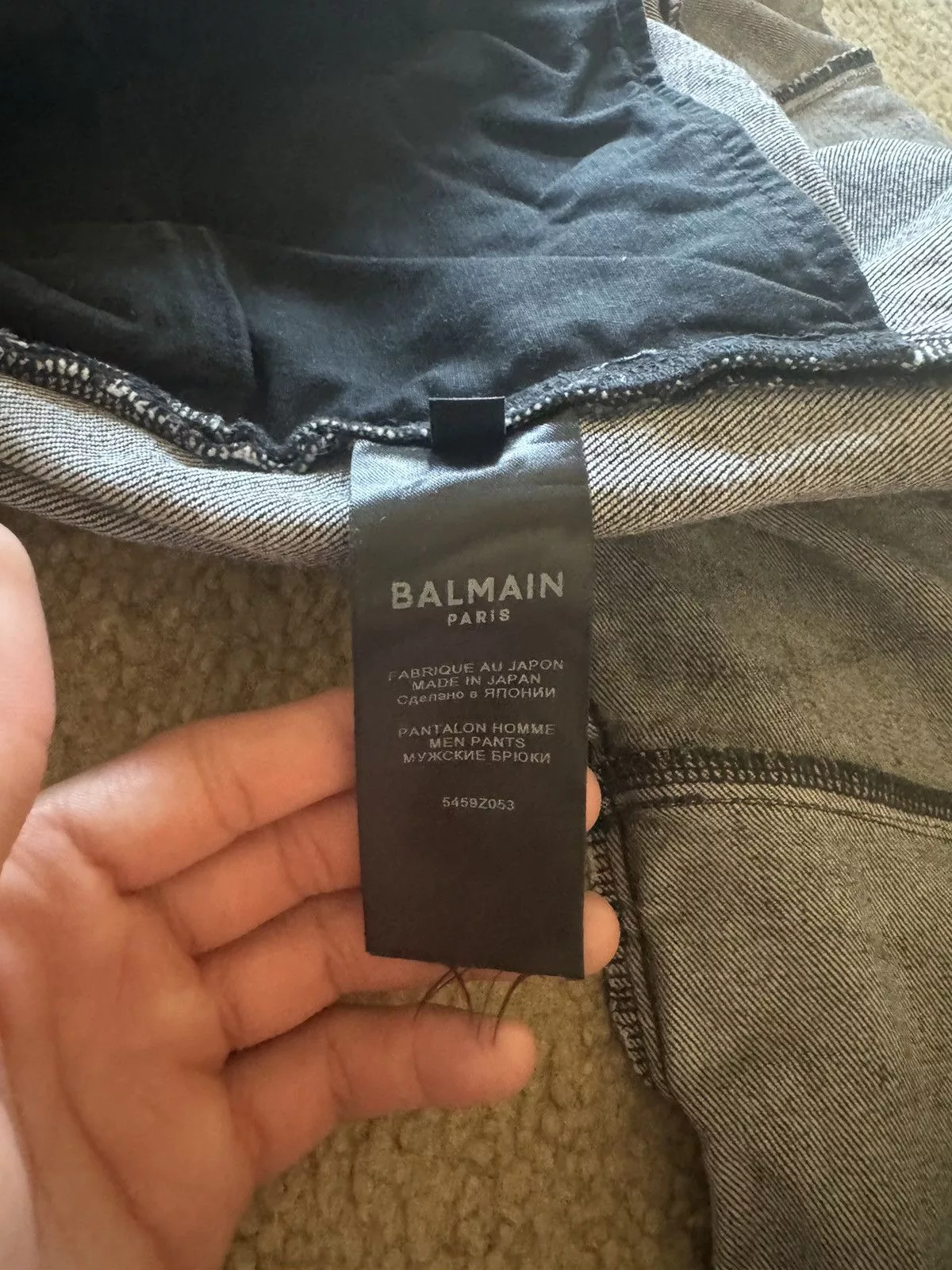 Balmain Denim Balmain Balmail Jeans Blue