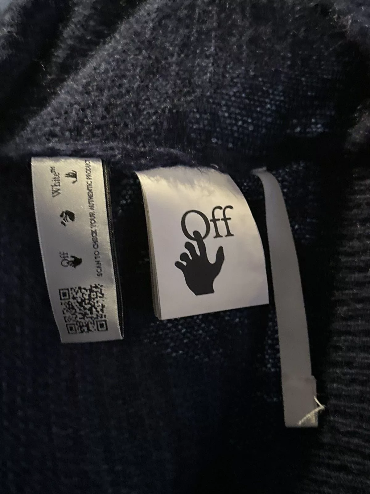 Off-White Sweatshirts Hoodies OFF-WHITE Ombré Sweater Blue