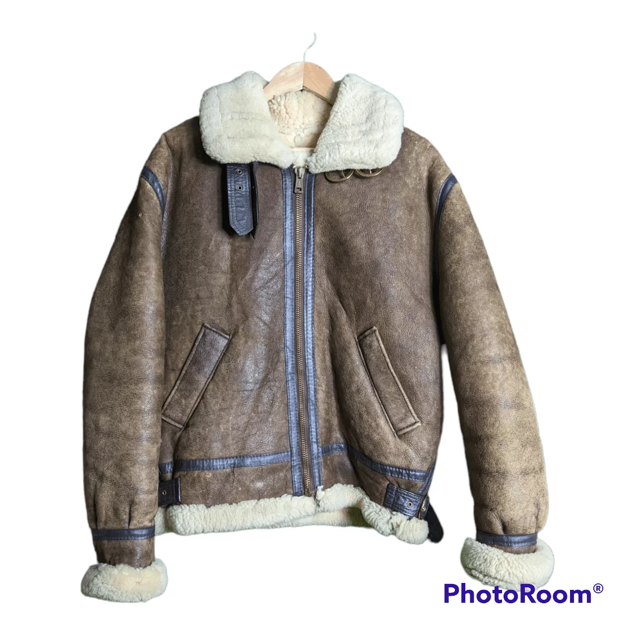 Other Leather Jackets Other Vintage schott us force LEATHER JACKET SHEEPSKIN Black