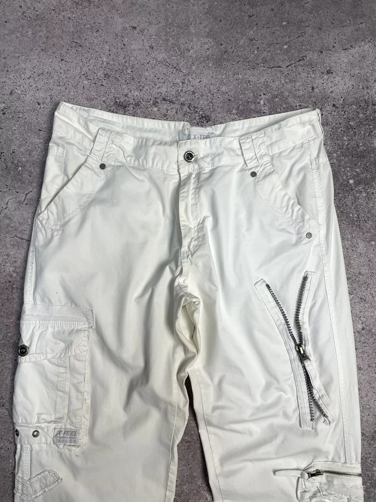 G-Star Casual Pants G-Star × Japanese Brand × Vintage Vintage Junya Watanabe Balenciaga Style Bondage Cargo Pants White