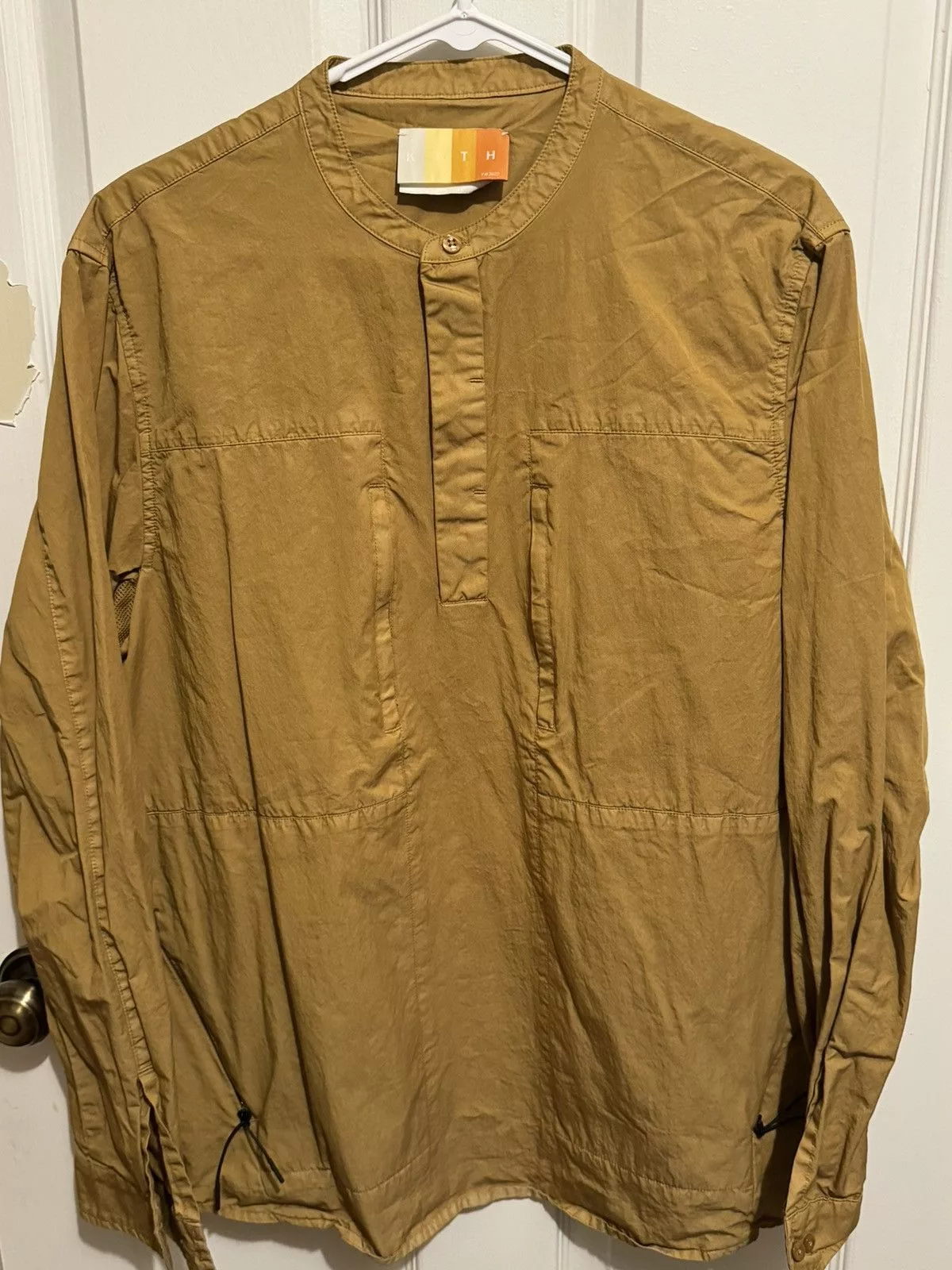 Kith Shirts Button Ups Kith Malta Henley Shirt Gold
