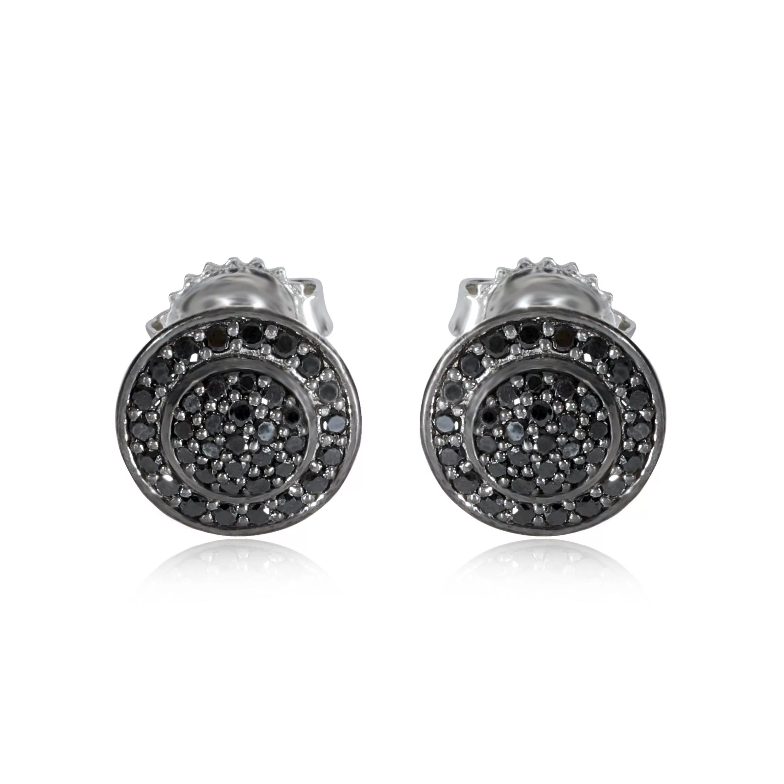 David Yurman Rings David Yurman Cerise Black Diamond Earrings in Sterling Silver 0.33 CTW
