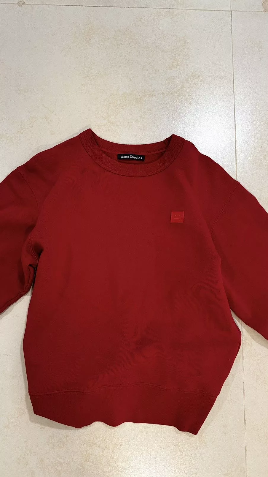 Acne Studios Sweatshirts Hoodies Acne Studios Red Crewneck