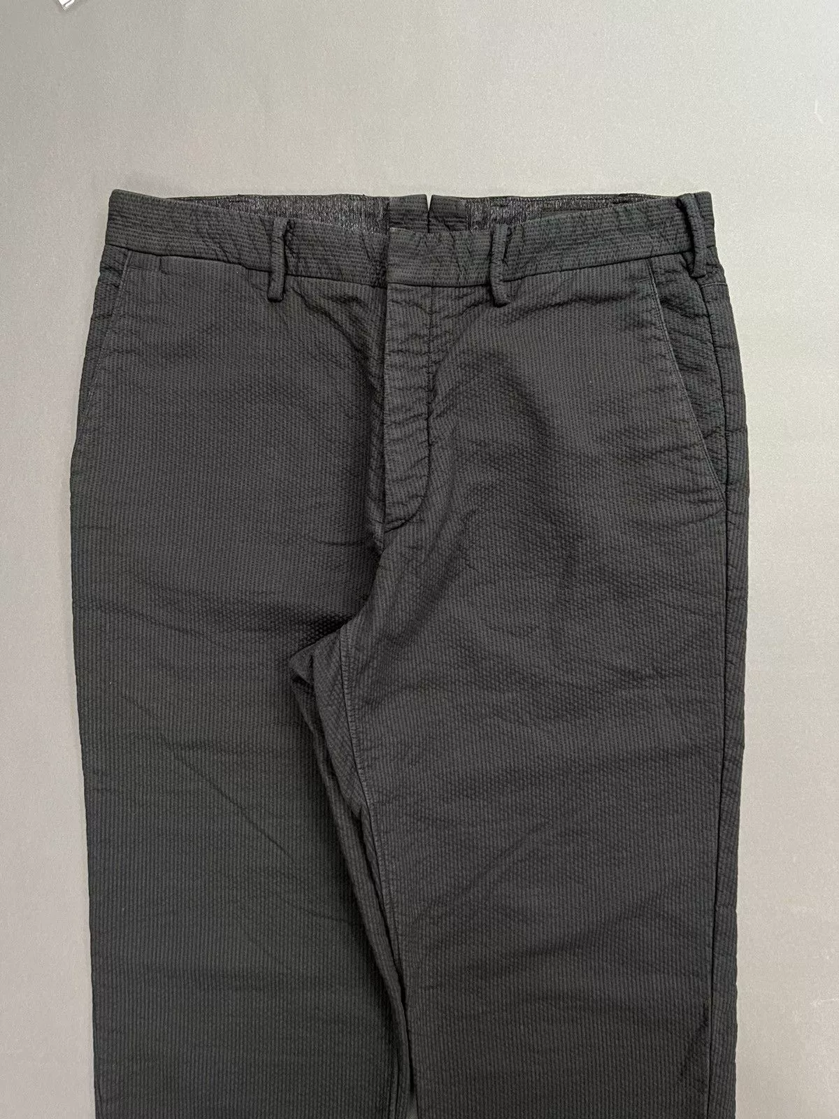 Designer Casual Pants Designer × Rag & Bone Tailored Rare Rag & Bone FULLY Boro Stitched Dress Pants Black Luxury