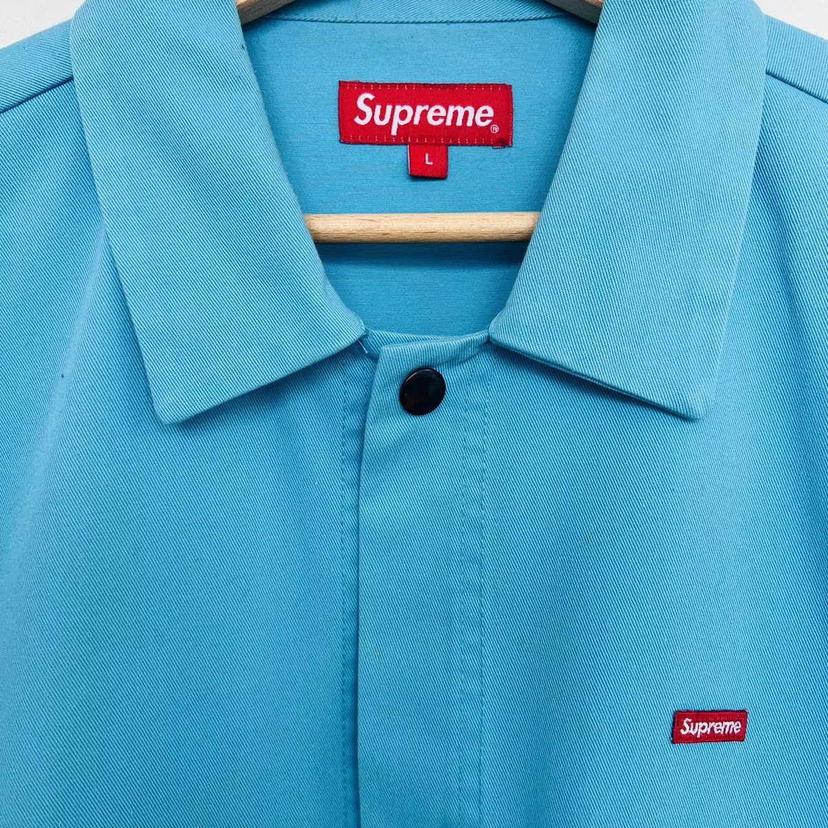 Supreme Light Jackets Rare vintage Supreme box logo Work Jacket Blue
