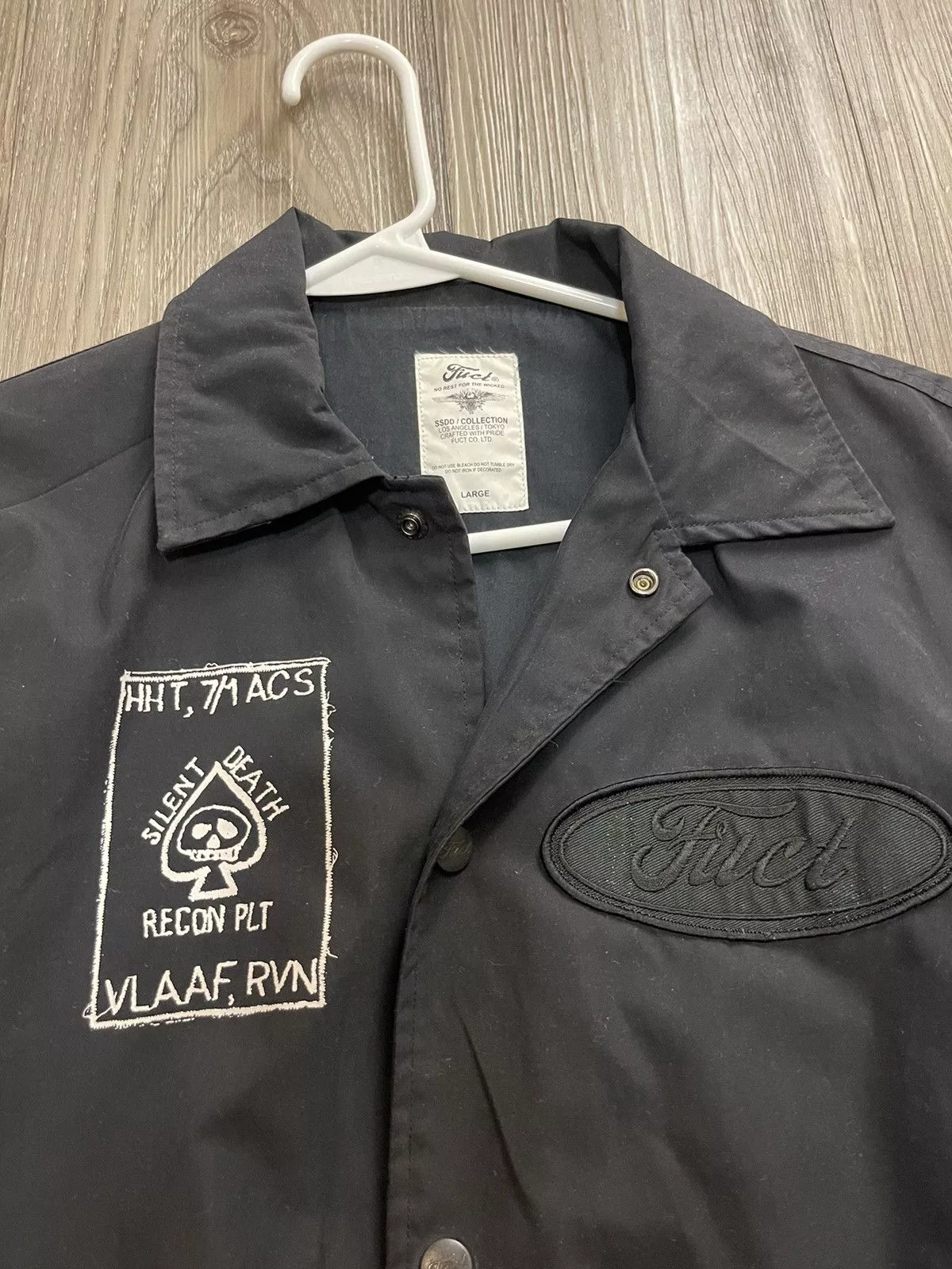 FUCT Light Jackets FUCT × SSDD FUCT SSDD Silent Death Recon Jacket Black