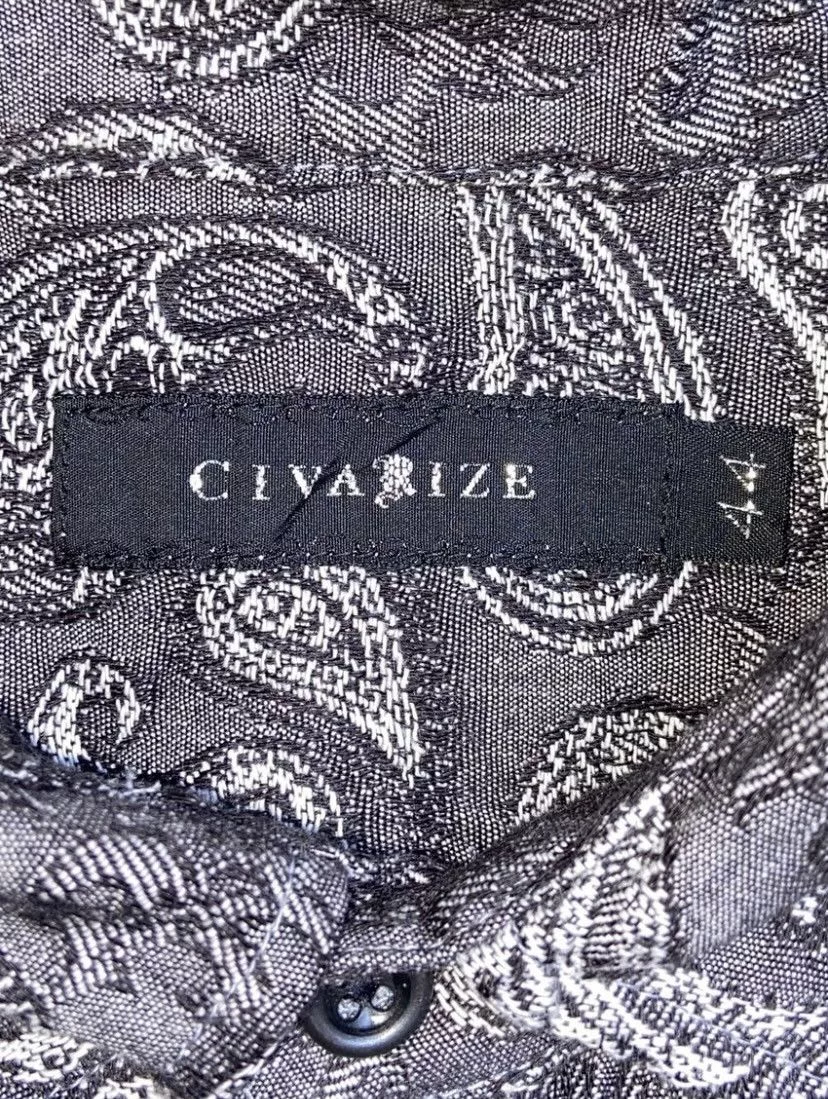 CIVARIZE Shirts Button Ups CIVARIZE Grey Patterned Shirts/Outer Gray