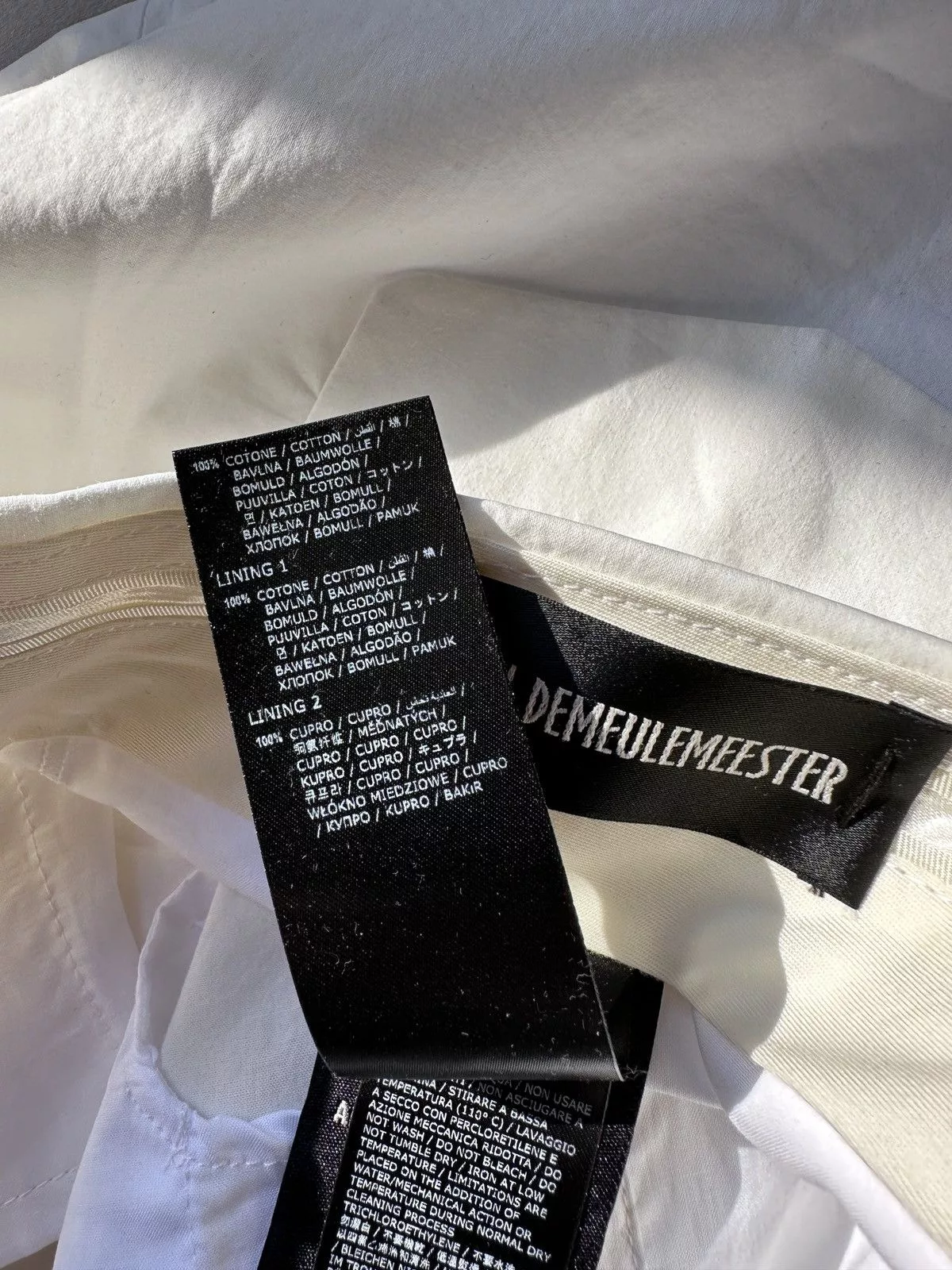 Ann Demeulemeester Casual Pants Ann Demeulemeester Leon Pants White