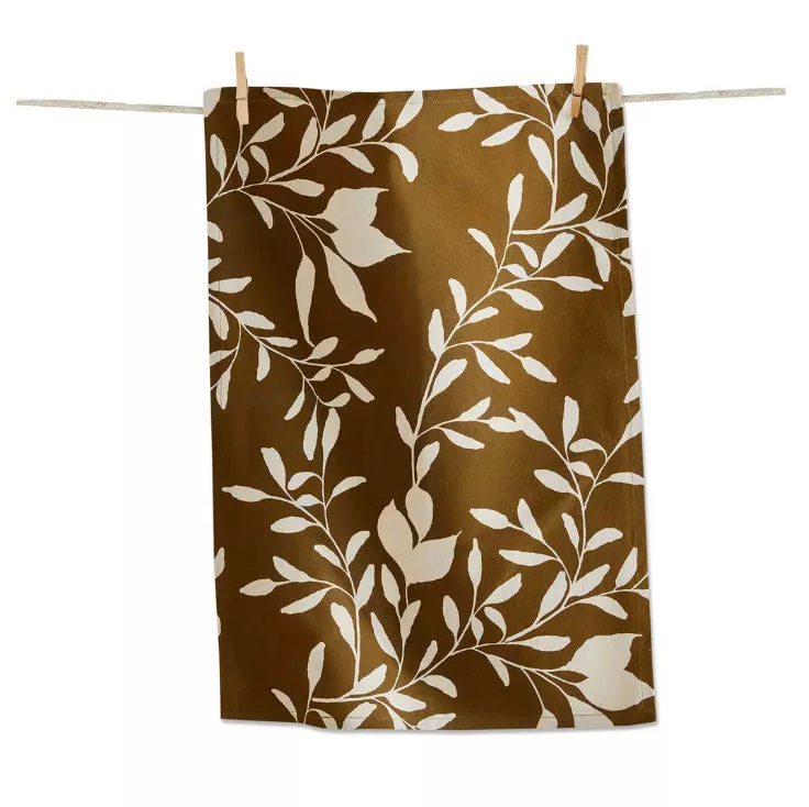 Autumn Botanical Dishtowel Foliage