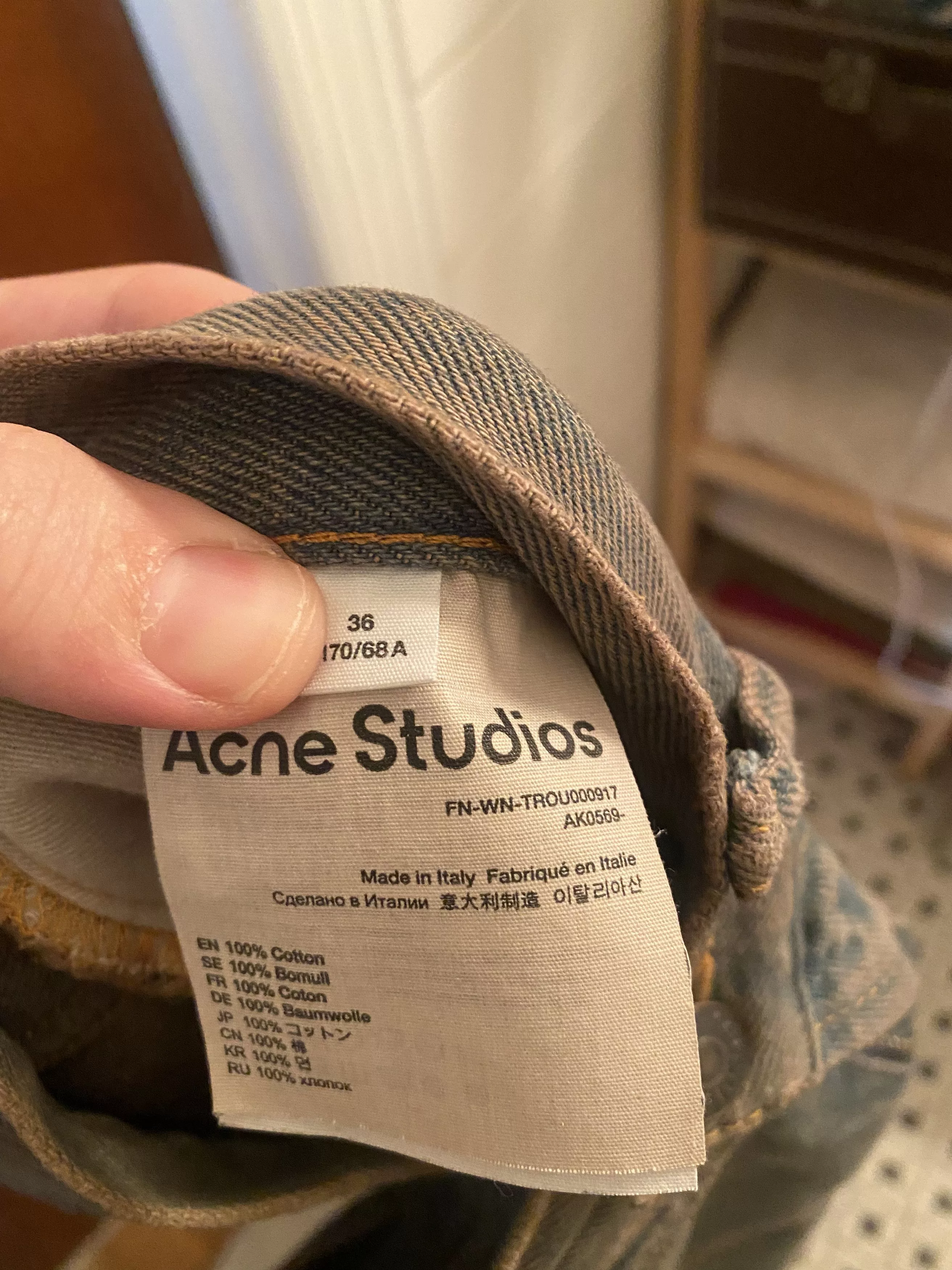 Acne Studios Denim Acne Studios Patchwork Denim Blue