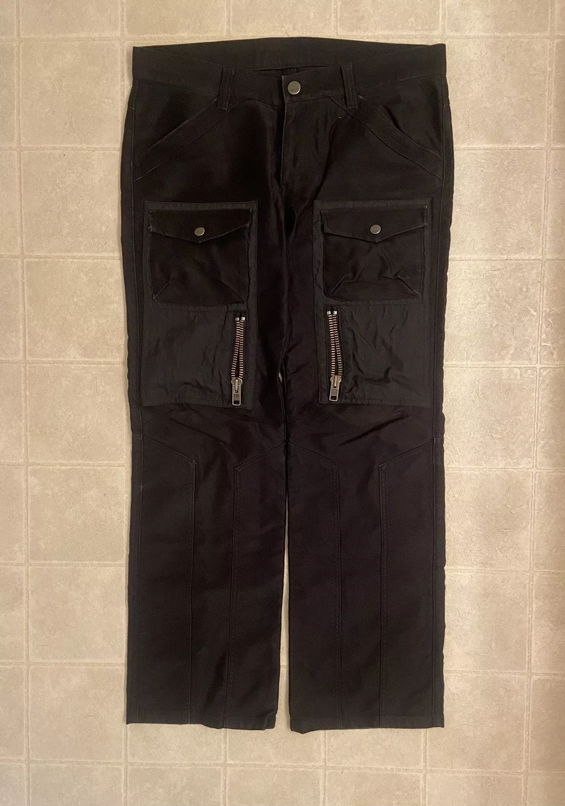 14th Addiction Denim 14th Addiction × Comme Ca Ism × If Six Was Nine Comme Ca Ism Knee Zip Pants Black