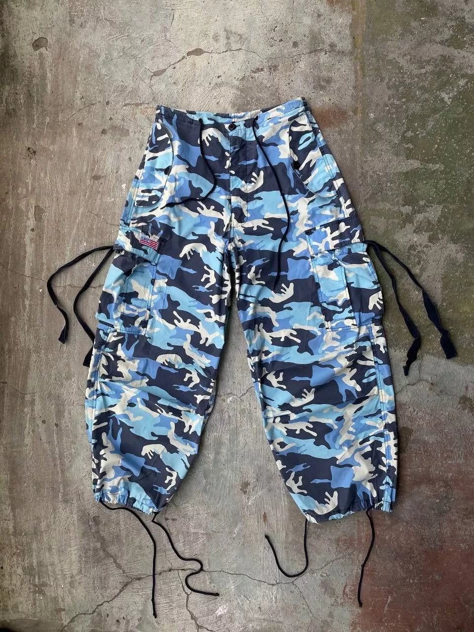 Vintage Casual Pants Vintage UFO pants Blue