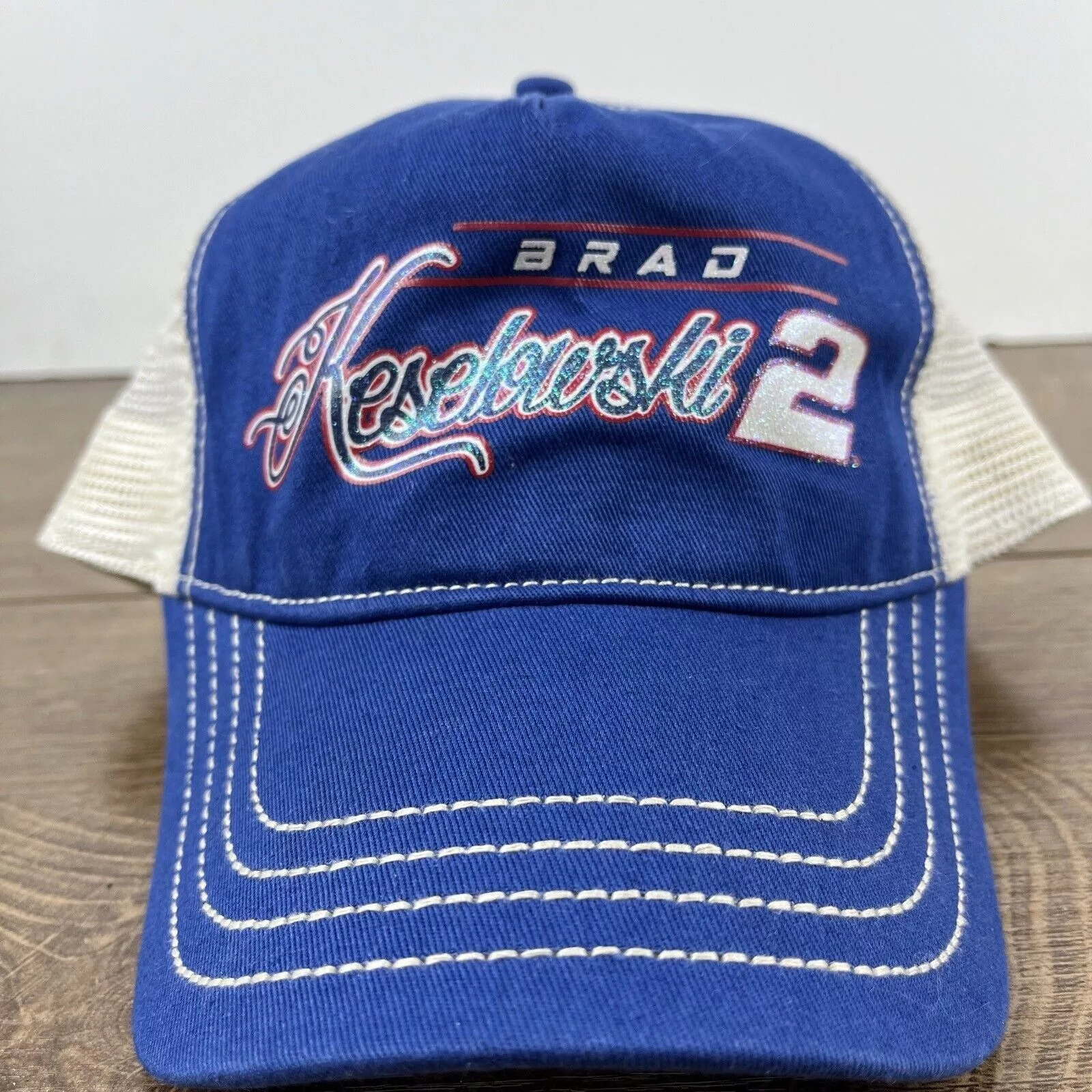 Other Hats Other Brad Keselourski #2 Hat Snapback Hat Blue Hat Adjustable Blu