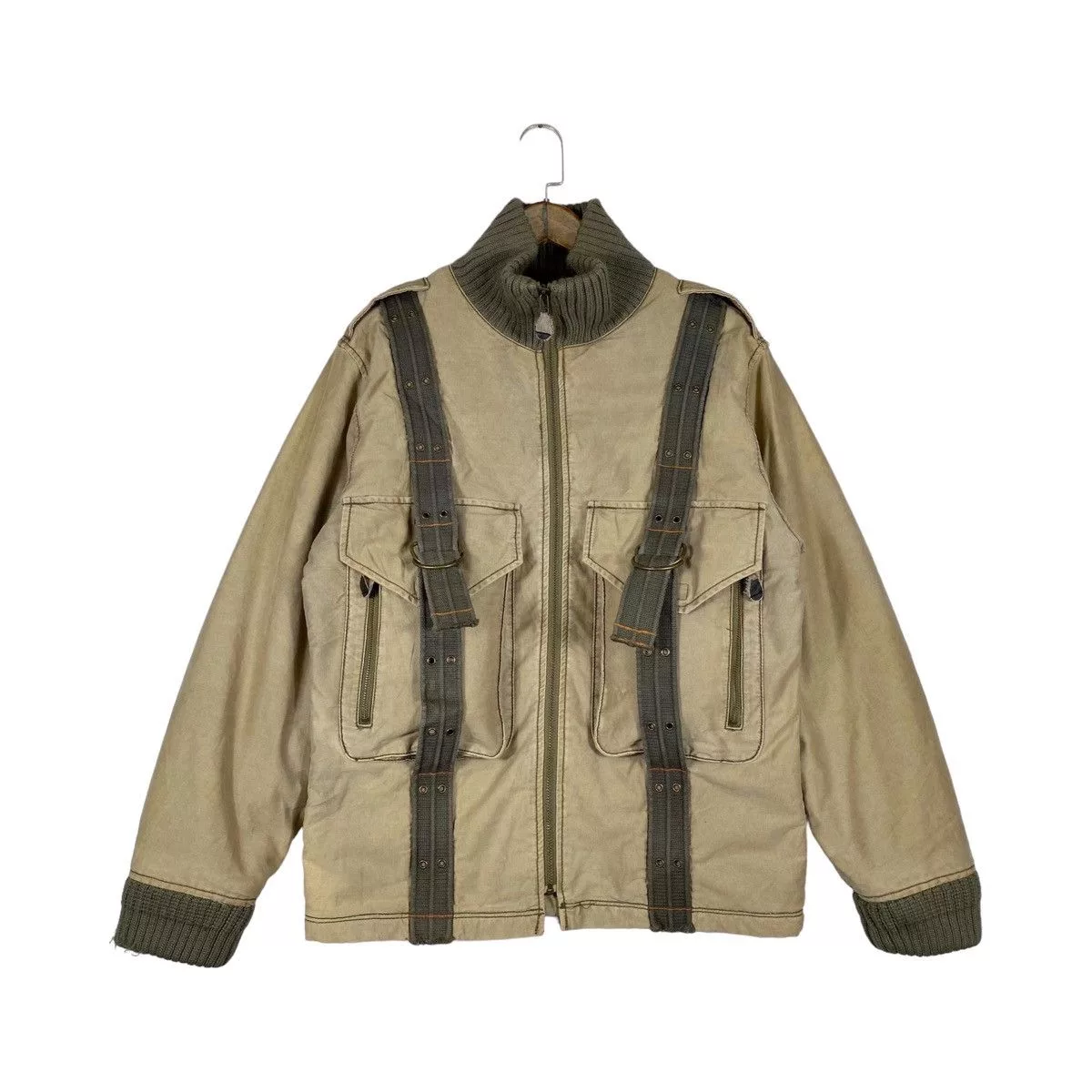 Avirex Bombers Avirex × Vintage Vintage 90s Avirex Parachute Bondage Bomber Jacket Brown