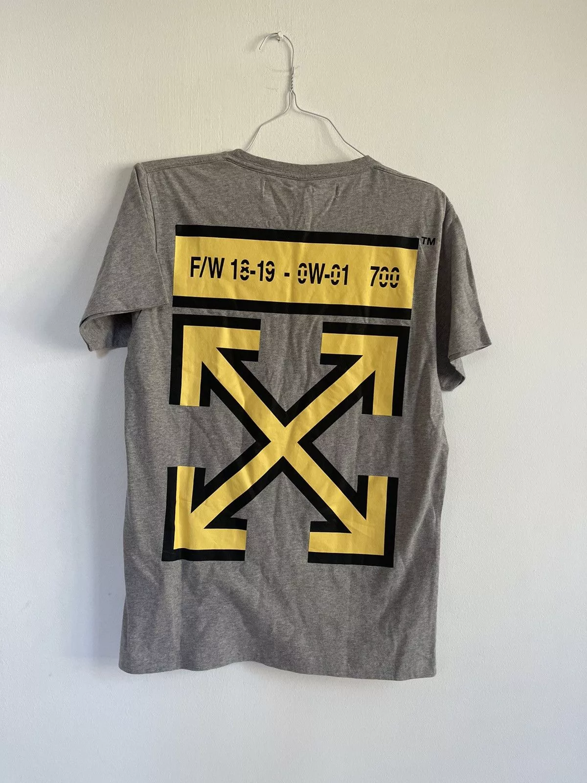 Off-White Short Sleeve T Shirts Off-White Off white marker Arrows TEE Gray