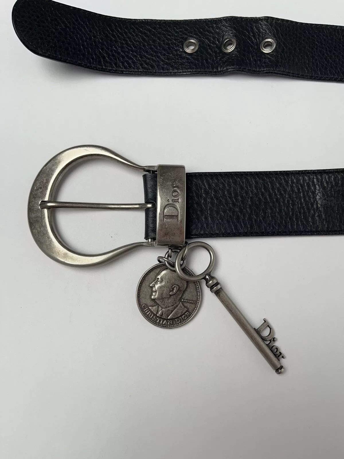 Dior Belts Sold out Dior gaucho leather black leather belt