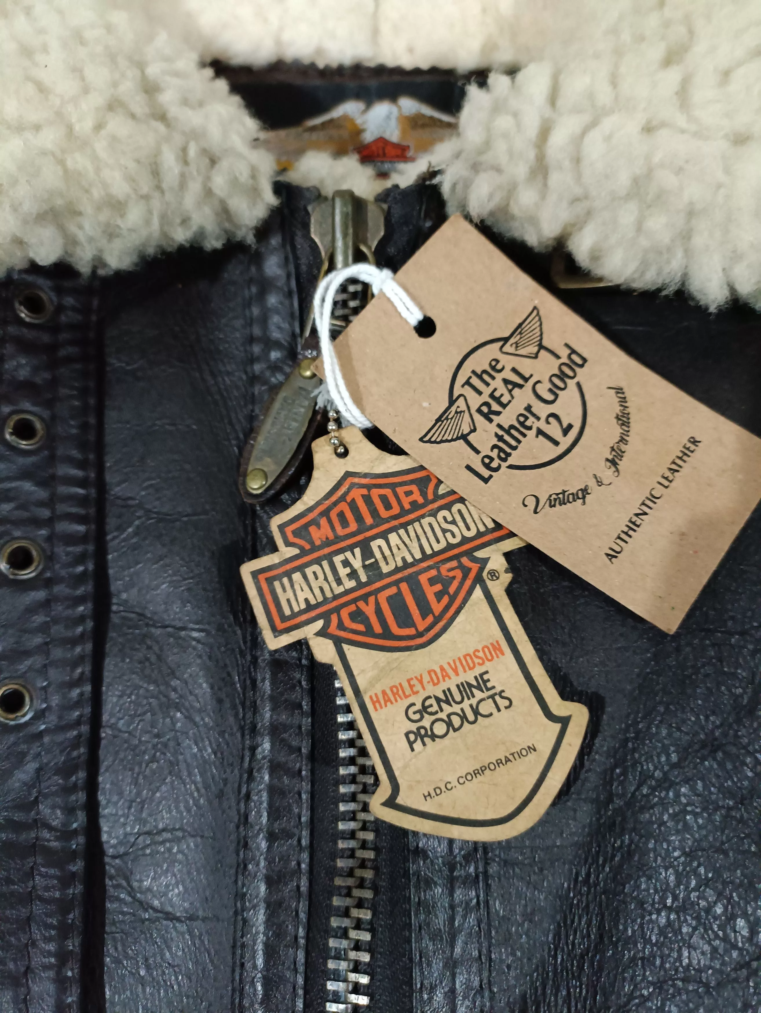 Harley Davidson Leather Jackets HARLEY DAVIDSON TYPE B3 FLIGHT SHEEPSKIN FLIGHT JACKET Brown