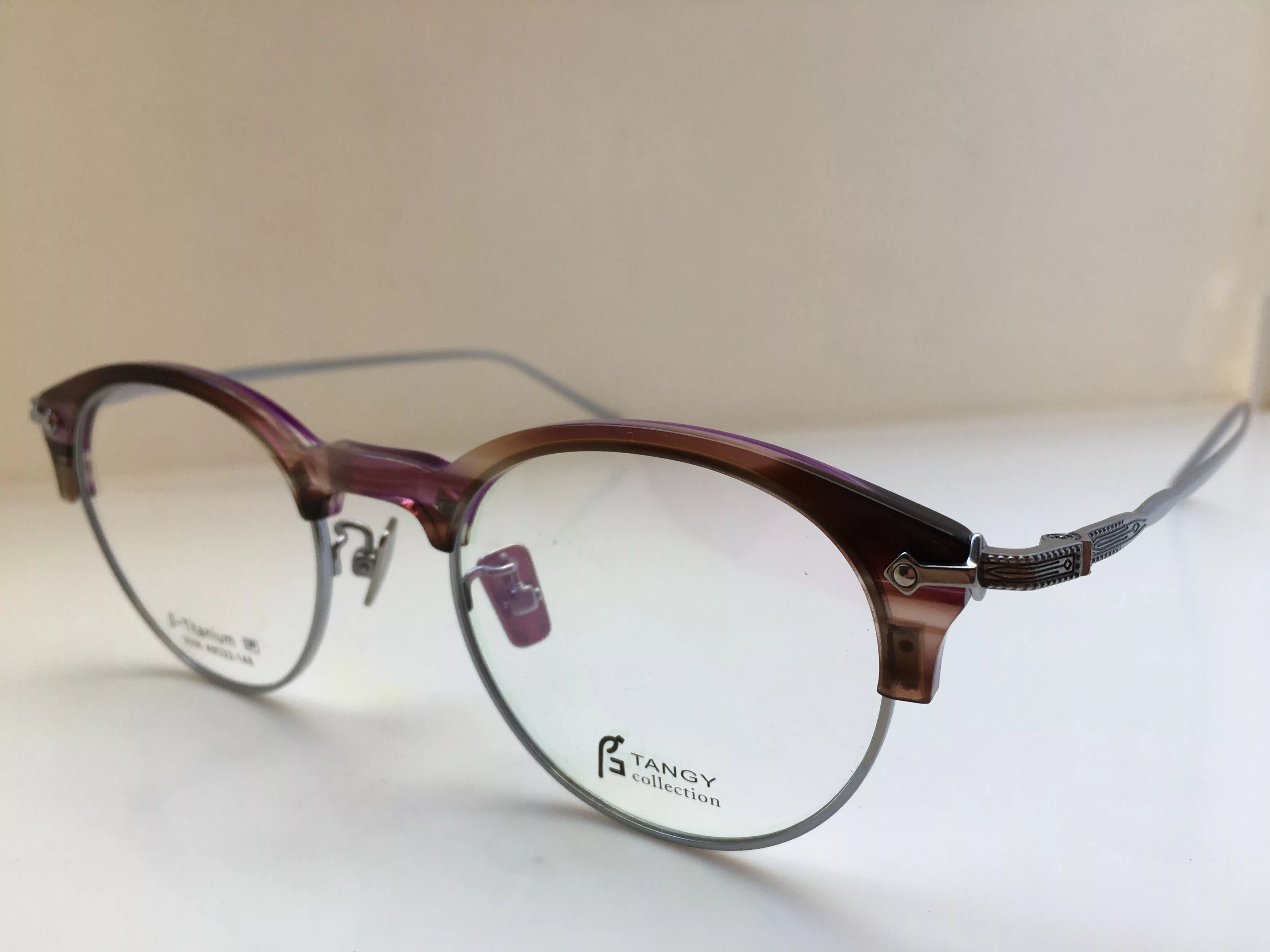 Other Glasses Other Tangy Malcolm Eyeglasses Frame Titanium Metal Silver