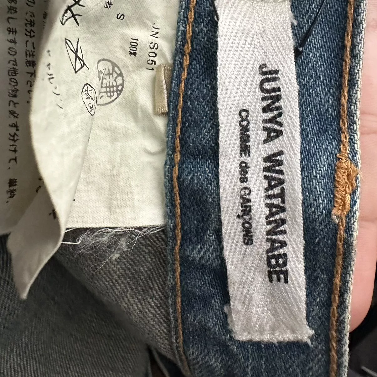 Comme des Garcons Maxi Skirts Comme des Garcons × Junya Watanabe Junya Watanabe Comme des Garçons AW04 Reconstructed Skirt Blue
