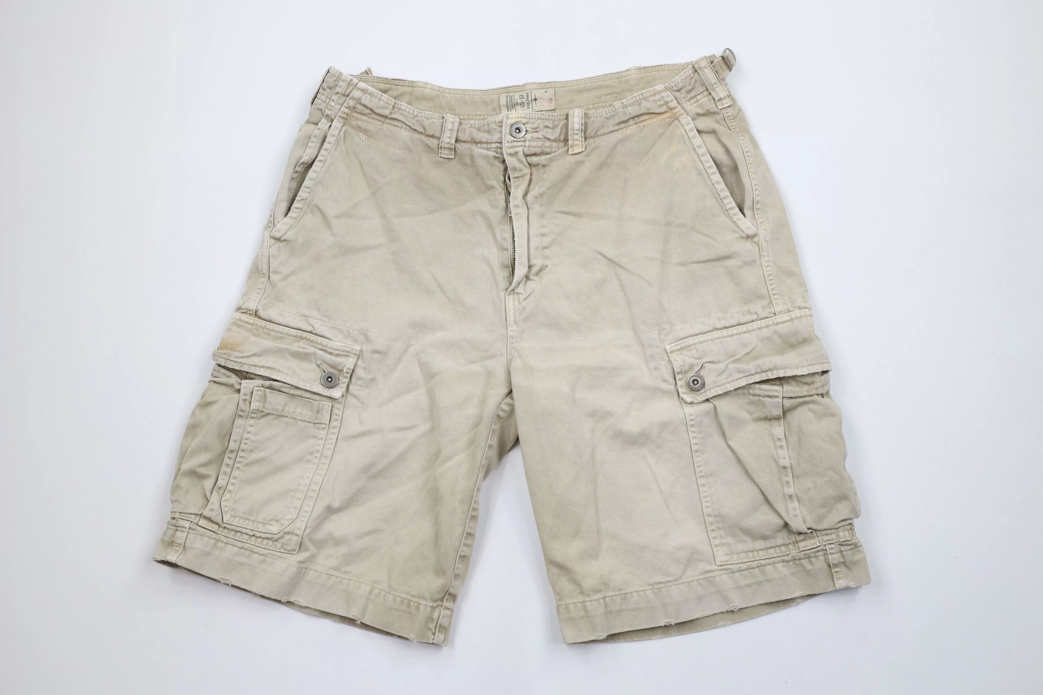 American Eagle Outfitters Shorts American Eagle Outfitters × Vintage Vintage American Eagle Outfitters Surplus Cargo Shorts Beige