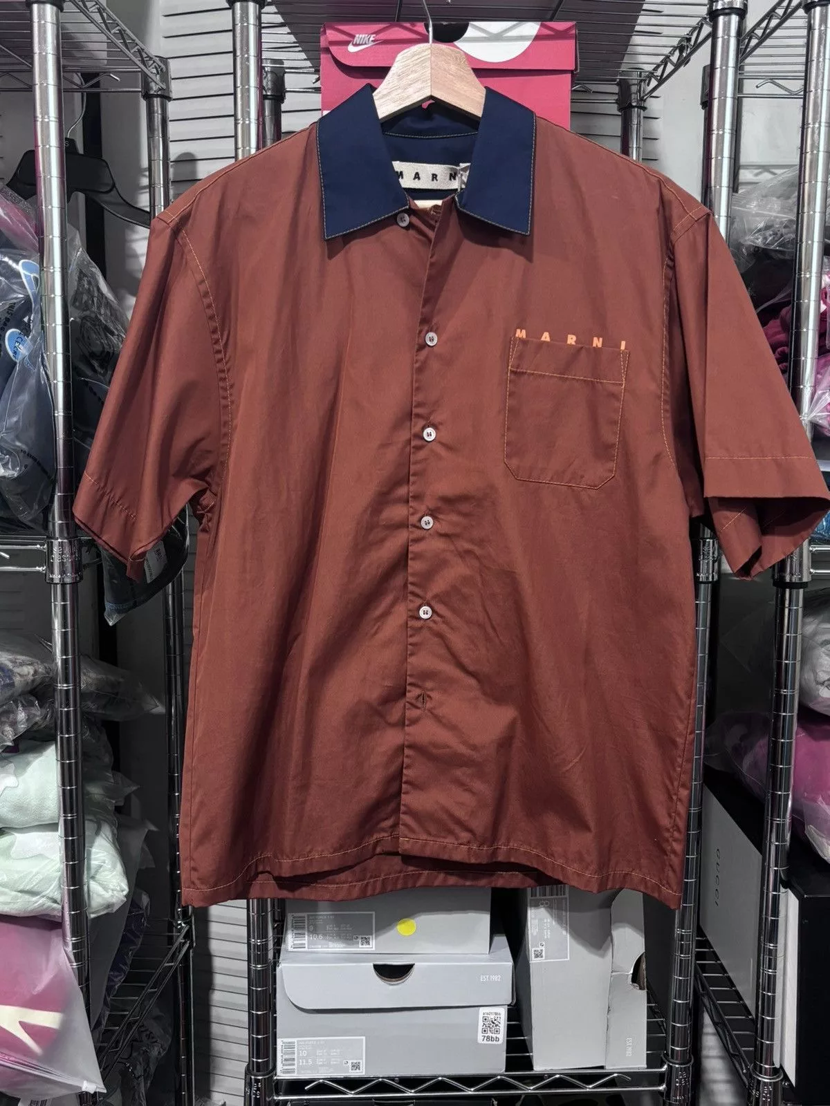 Marni Shirts Button Ups Marni Button Up Shirt Brown