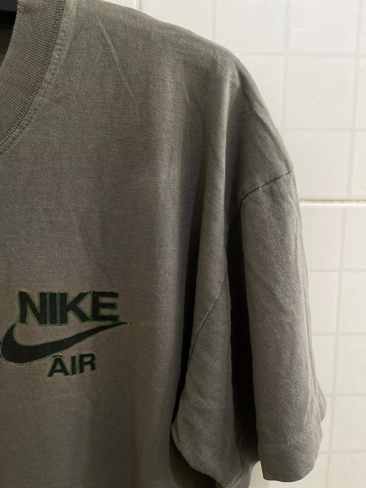 Nike Short Sleeve T Shirts Nike × Vintage Vintage Nike Air Tee Green Sportswear