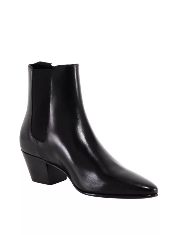 Celine Boots Celine Leather Chelsea Boots Black