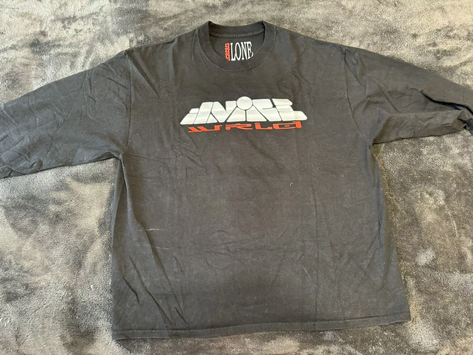 Half Evil Long Sleeve T Shirts Half Evil × Vlone Vlone Juice WRLD long-sleeve Black