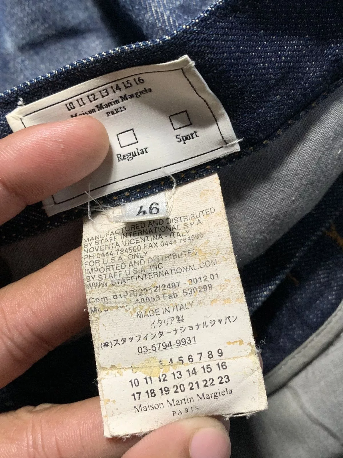 Maison Margiela Denim Jeans Blue