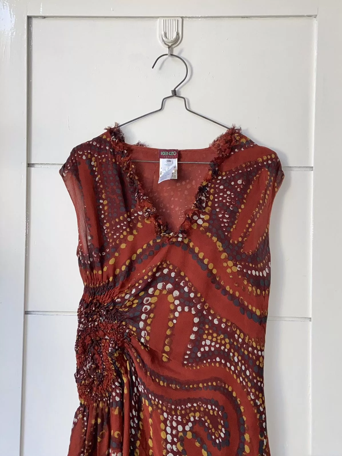 Kenzo Midi Dresses KENZO PARIS Patterned Midi Dress Red