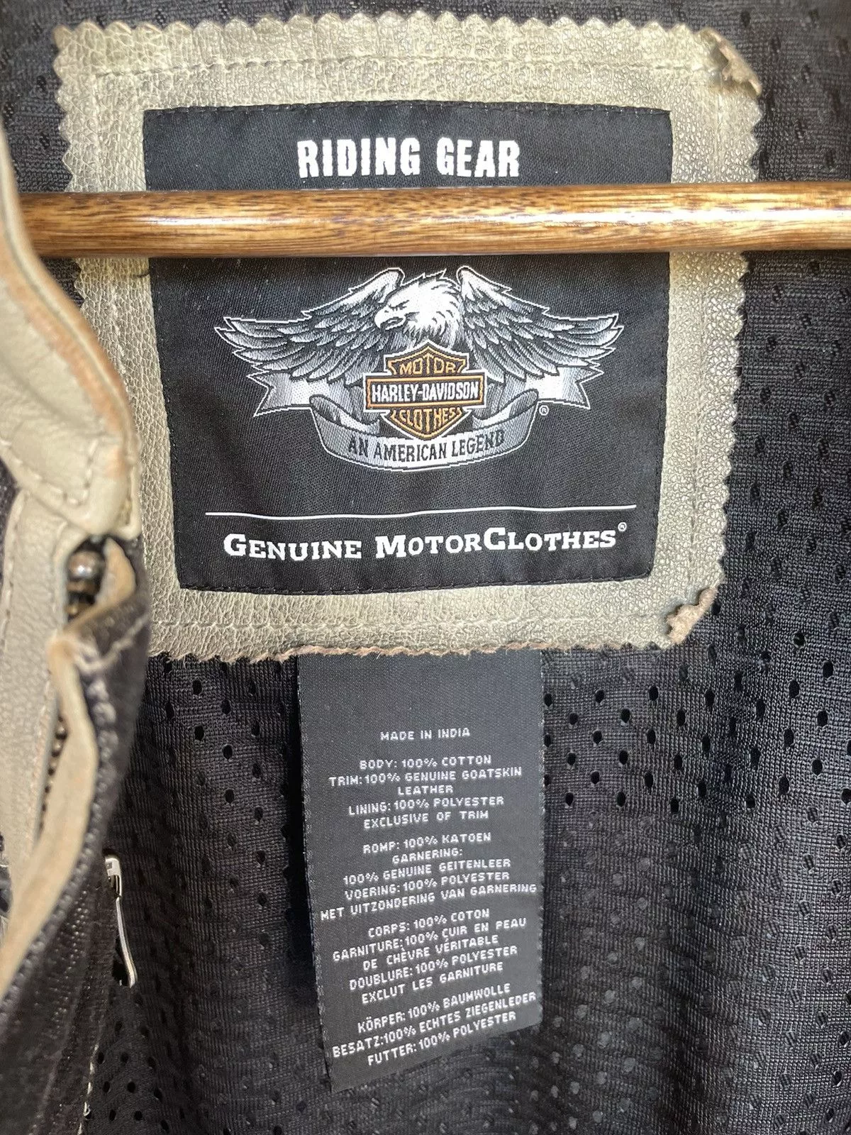 Harley Davidson Denim Jackets Harley Davidson Leather & Denim Riding Jacket Gray Streetwear