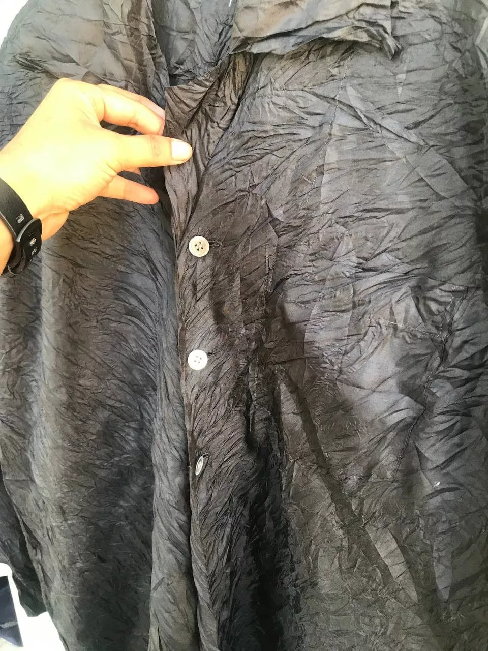 Issey Miyake Shirts Button Ups Issey Miyake button Black