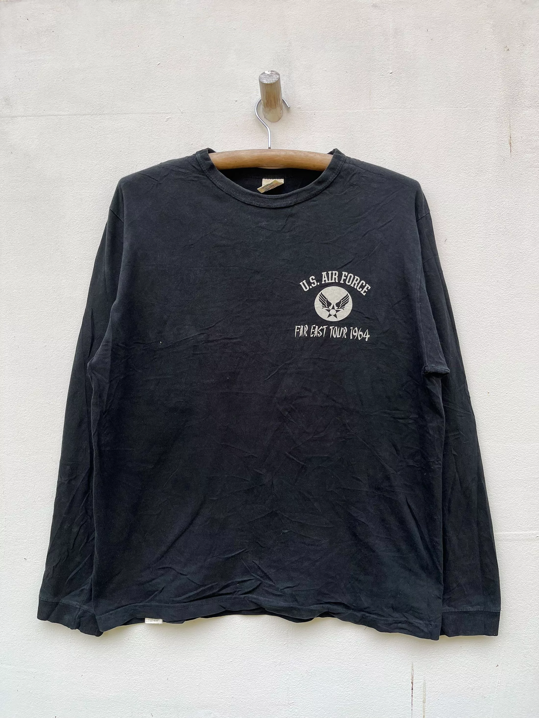 Buzz Rickson's Long Sleeve T Shirts Buzz Rickson's × Japanese Brand × Toyo Enterprises U.S Air Force Army Military Black