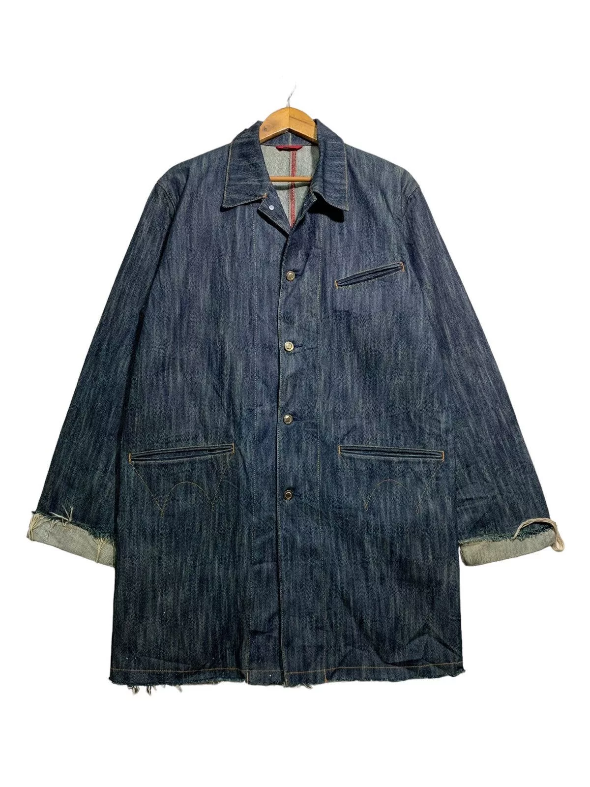 🔥EDWIN DENIM JACKETS DARKBLUE Vintage