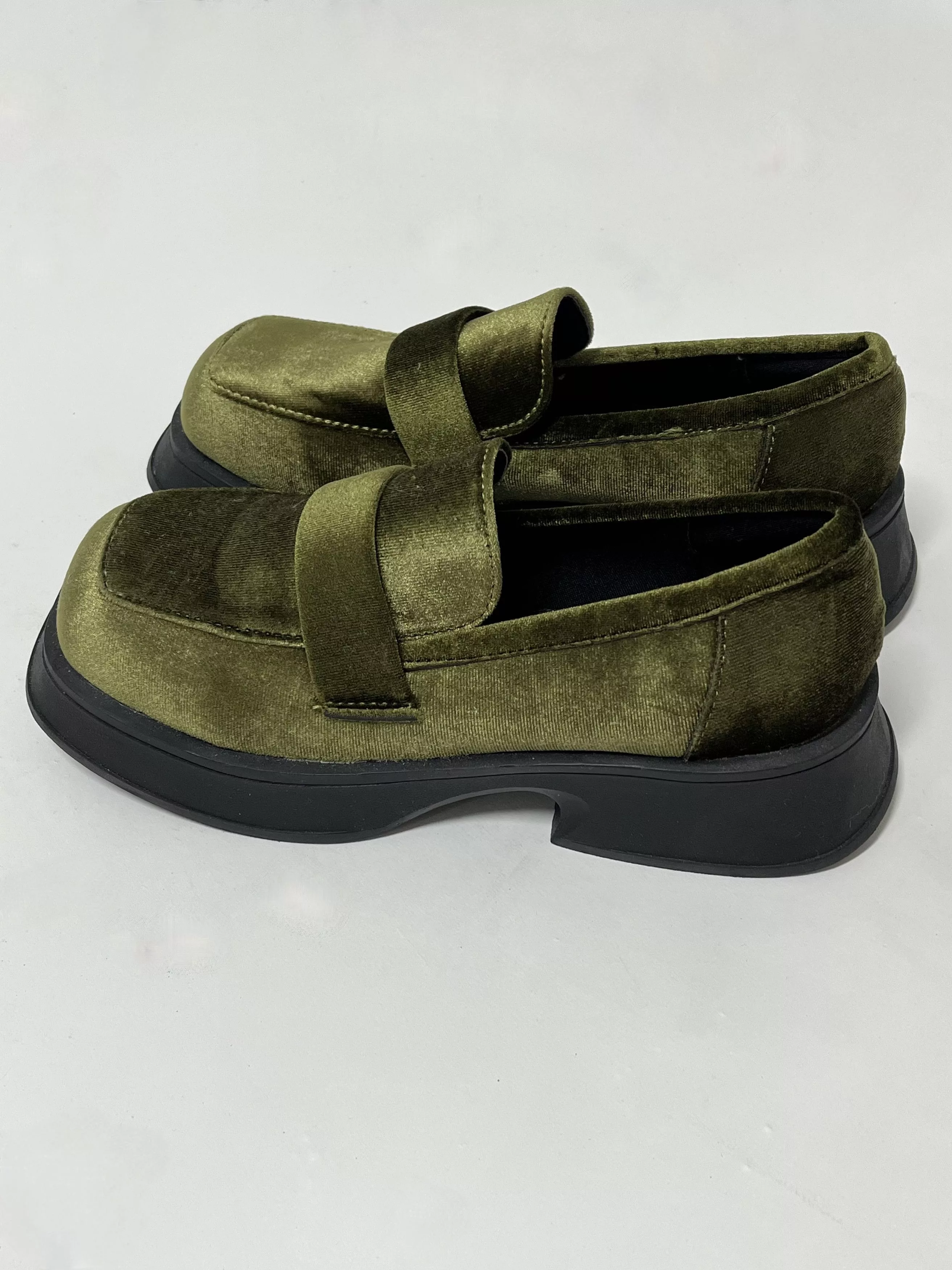 Other Platforms Other Maka Show velvet platform loafer Green